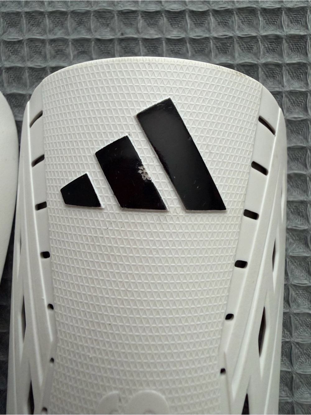 adidas White and Black Soccer Shin Guards - Picture 5 of 6